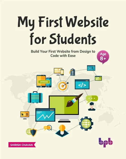 Cover of My First Website for Students, published by BPB Publications.