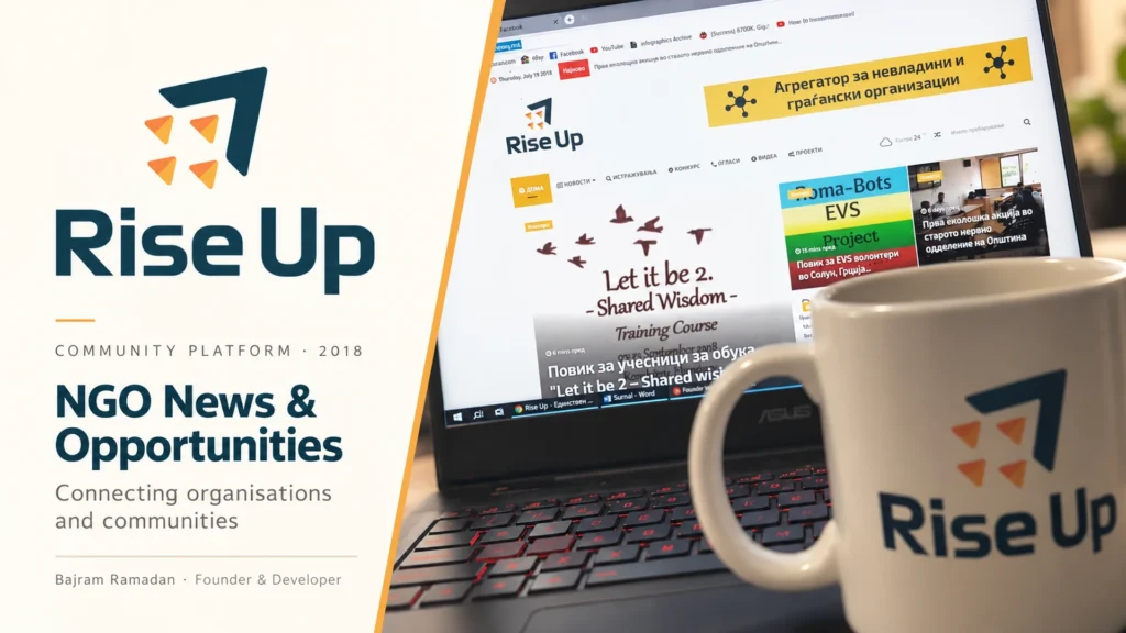 Rise Up NGO aggregator — a platform for NGO news and opportunities in Macedonia.